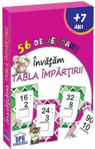 Invatam tabla impartirii - 56 de jetoane