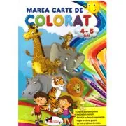 Marea carte de colorat 4-5 ani de Mirela