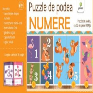 Puzzle pe podea - Numere