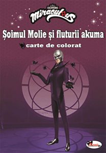 Șoimul Molie și fluturii akuma. Carte de colorat