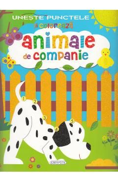 Uneste punctele si coloreaza: Animale de companie