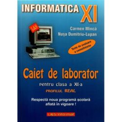 Caiet de laborator pentru clasa a 11-a Profil real. Teste de evaluare a cunostintelor