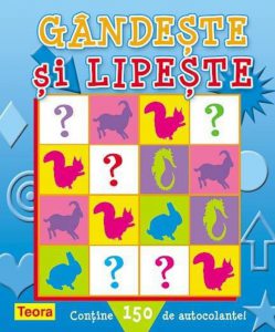 Gandeste si lipeste, carte cu autocolante, 2