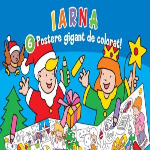 Iarna. 6 postere de colorat