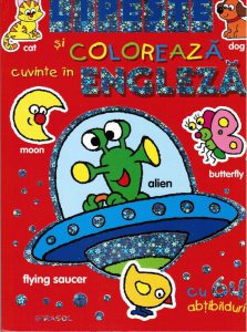 Lipeste si coloreaza cuvinte in limba engleza