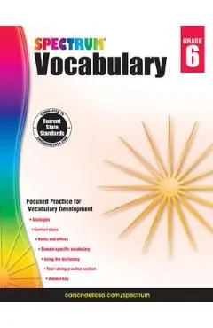 Spectrum Vocabulary, Grade 6 de Spectrum