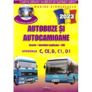 Autobuze si Autocamioane 2023. Mapa chestionare auto cu CD (cod acces online), teorie si intrebari explicate