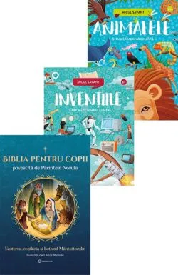 Biblia pentru copii   Pachet Micul savant de Parintele Necula