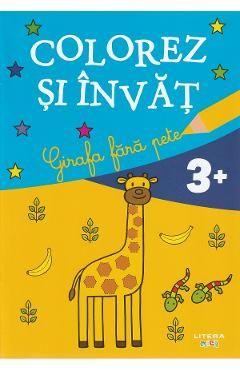 Girafa fara pete. Colorez si invat
