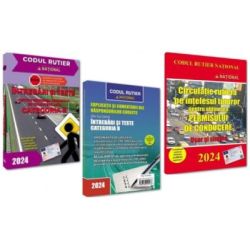 Pachet 2024 Obtinerea permisului de conducere auto, categoria B. Intrebari, teste si legislatie rutiera