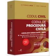 Codul civil si Codul de procedura civila: octombrie 2023. Editie tiparita pe hartie alba