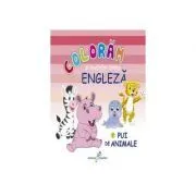 Coloram si invatam limba engleza 7 Pui de animale de Roxana Geanta