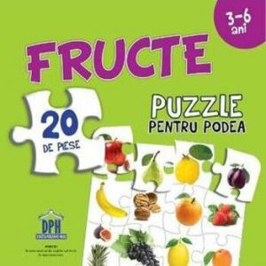 Fructe. Puzzle pentru podea. 20 de piese. 3-6 ani