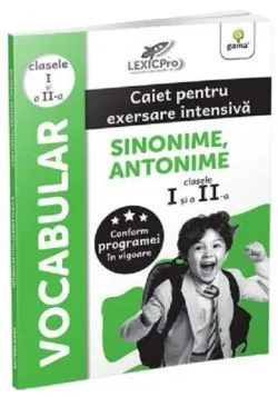 Vocabular - Sinonime, Antonime. Caiet pentru exersare intensivă. Clasele I și a II-a