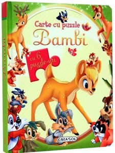 Carte cu puzzle Bambi