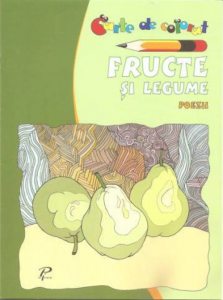 Fructe si legume. Poezii - carte de colorat