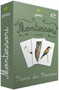 Montessori. Vocabular. Pasari din Romania