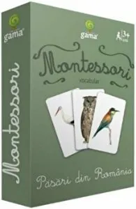 Montessori. Vocabular. Pasari din Romania