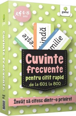 Cuvinte frecvente pentru citit rapid de la 601 la 800. 4-8 ani