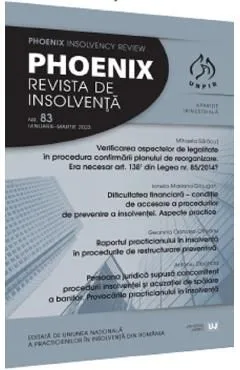 Phoenix. Revista de insolventa. Nr.83 Ianuarie-Martie 2023