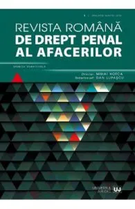 Revista romana de drept penal al afacerilor Nr.1 Ianuarie de Iunie 2018