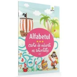 Carte de colorat cu activitati. Alfabetul