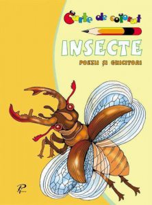 Carte de colorat. Insecte