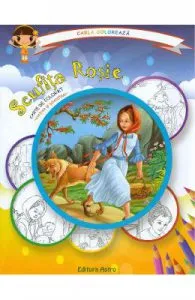 Scufita Rosie: carte de colorat + poveste. Carla coloreaza
