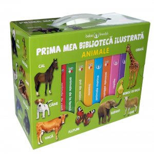 Cutie. Prima mea biblioteca ilustrata. Animale. Bebe invata ( 8 carticele )