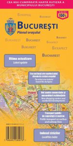 Harta pliata a Municipiului Bucuresti