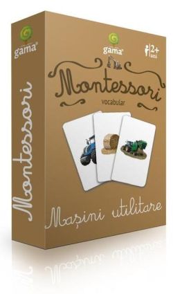 Montessori. Vocabular: Masini utilitare