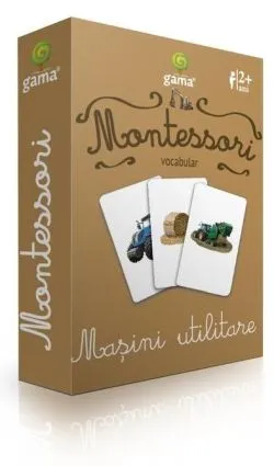 Montessori. Vocabular: Masini utilitare