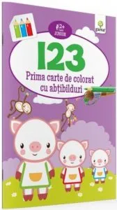 123. Prima carte de colorat cu abtibilduri