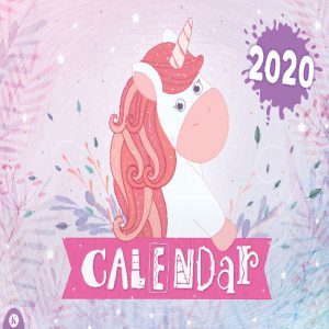 Calendar cu unicorni 2020