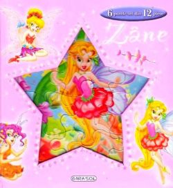 Carte cu puzzle. Zâne (6 puzzle-uri din 12 piese)