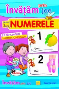 Invatam prin joc numerele - 27 carduri, ed a 2-a. Carti de joc educative
