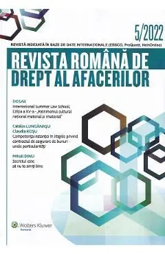 Revista Romana de drept al afacerilor Nr.5/2022 de Autor Anonim