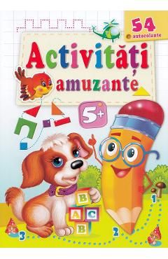 Activitati amuzante. Catelusul 54 autocolante 5 ani