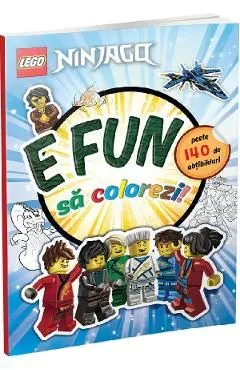 Lego Ninjago: E fun sa colorezi! Carte de colorat cu abtibilduri de Autor Anonim