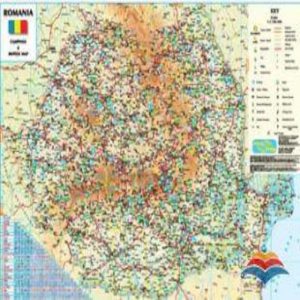 Romania - Harta Campings & Motels