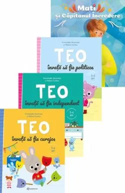 Pachet Invata cu Teo   Mati si Capitanul Incredere de Emmanuelle Massonaud