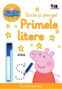 Peppa Pig -Exerseaza cu Peppa. Scrie si sterge! Primele litere