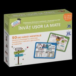 Invat usor la Mate: 50 de harti mentale - Volumul II - Cls. a III-a, a IV-a, a V-a