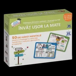 Invat usor la Mate: 50 de harti mentale - Volumul II - Cls. a III-a, a IV-a, a V-a de Filf