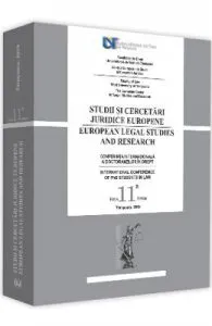 Studii si cercetari juridice europene. Conferinta internationala a doctoranzilor in drept. Ed. 11