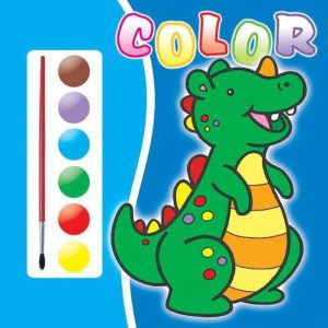 Carte de colorat 1- contine acuarele si pensula