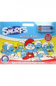 The Smurfs artist pad. Trusa artist, Strumfii