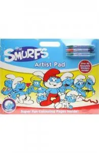 The Smurfs artist pad. Trusa artist, Strumfii