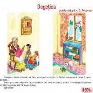 Degetica. Carte uriasa, clasa pregatitoare, semestrul I