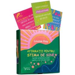 Afirmatii pentru stima de sine. Set de cartoline si carte